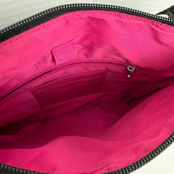 Baggallini Crossbody Cheetah Print Purse Handbag with pink lining EUC - Picture 12 of 12